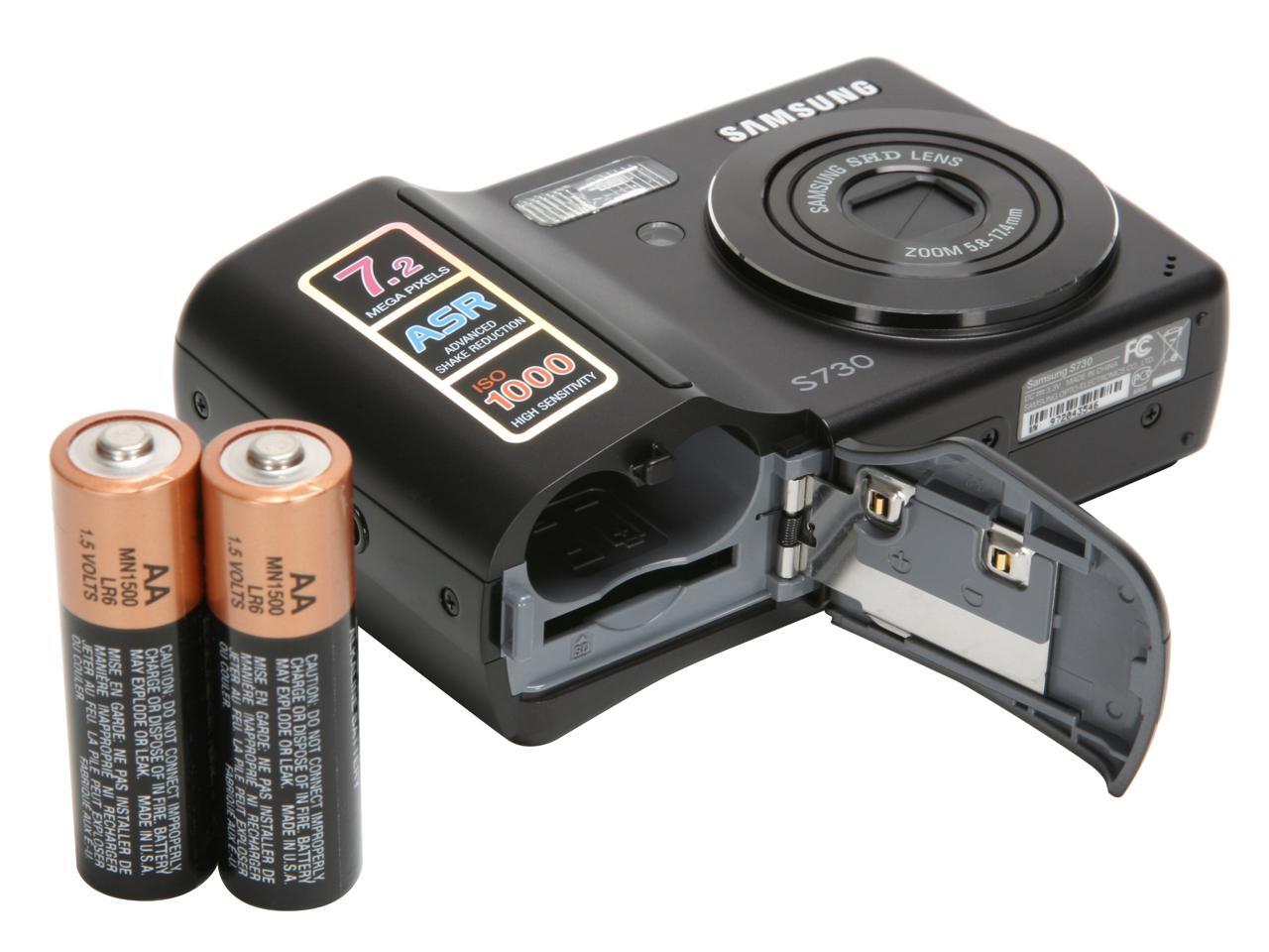 SAMSUNG S730 Black 7.2 MP Digital Camera