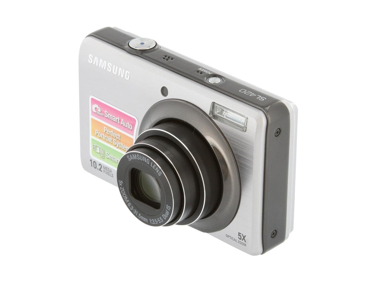 Samsung Sl420 Silver 10.2 Mp Digital Camera - Newegg.com