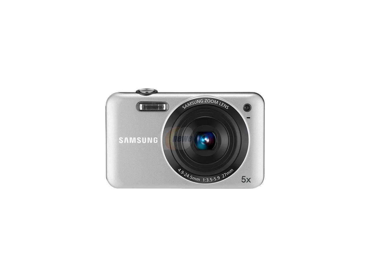 SAMSUNG SL605 Silver 12.2 MP 27mm Wide Angle Digital Camera