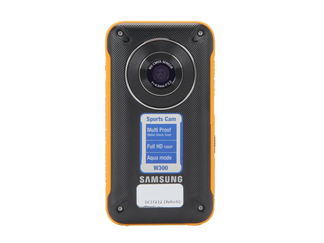 Refurbished SAMSUNG HMXW300 Orange 2.3" 230K LCD Full HD Pocket