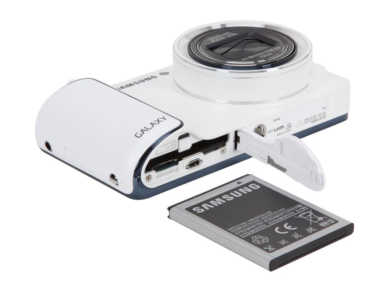 SAMSUNG GC110 White 16.3 MP 23mm Wide Angle Galaxy Camera WiFi HDTV Output Newegg.ca