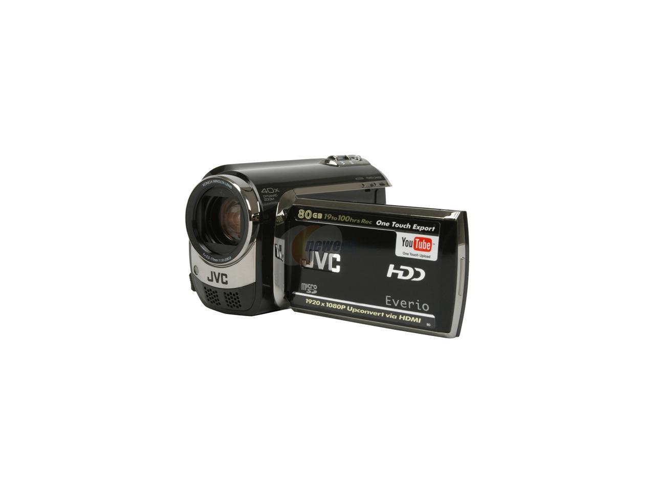 JVC Everio GZMG670 Black 80GB Hard Disk Drive HD Camcorder