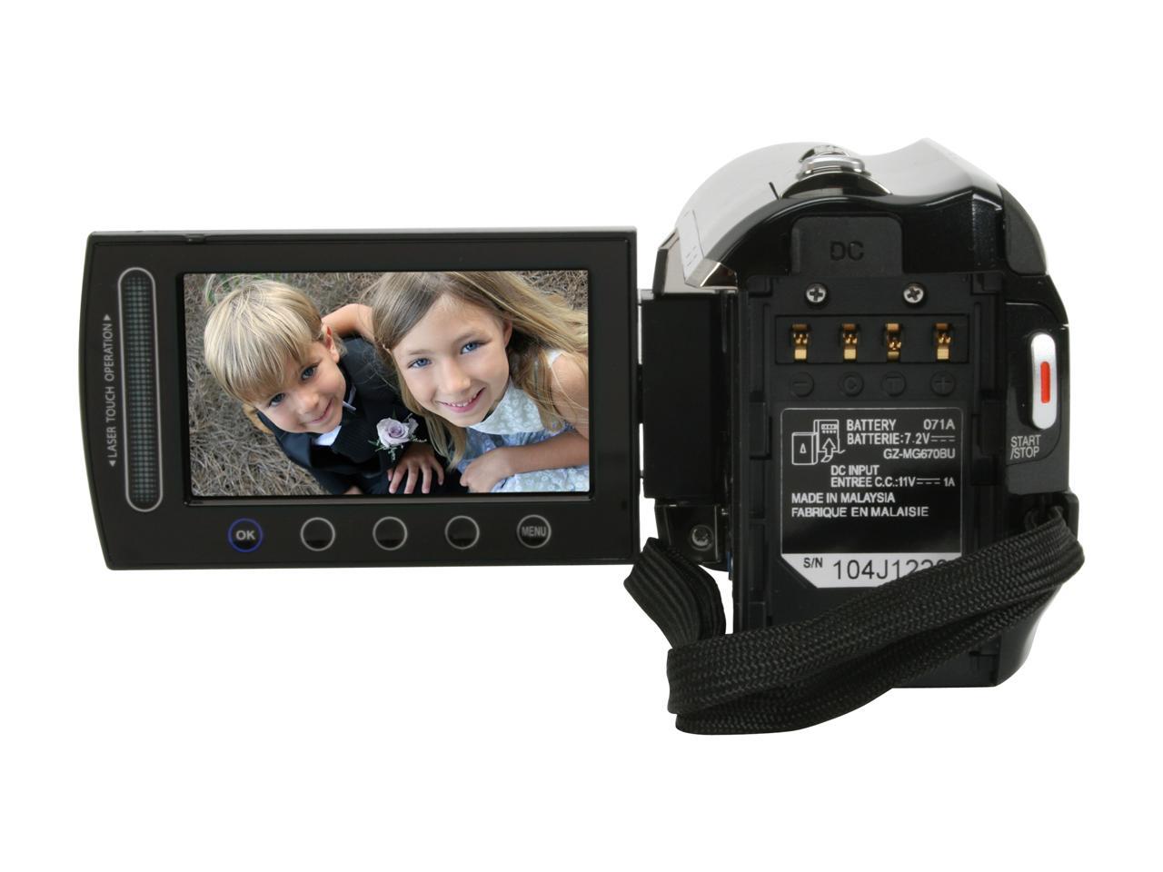 JVC Everio GZ-MG670 Black 80GB Hard Disk Drive HD Camcorder - Newegg.com