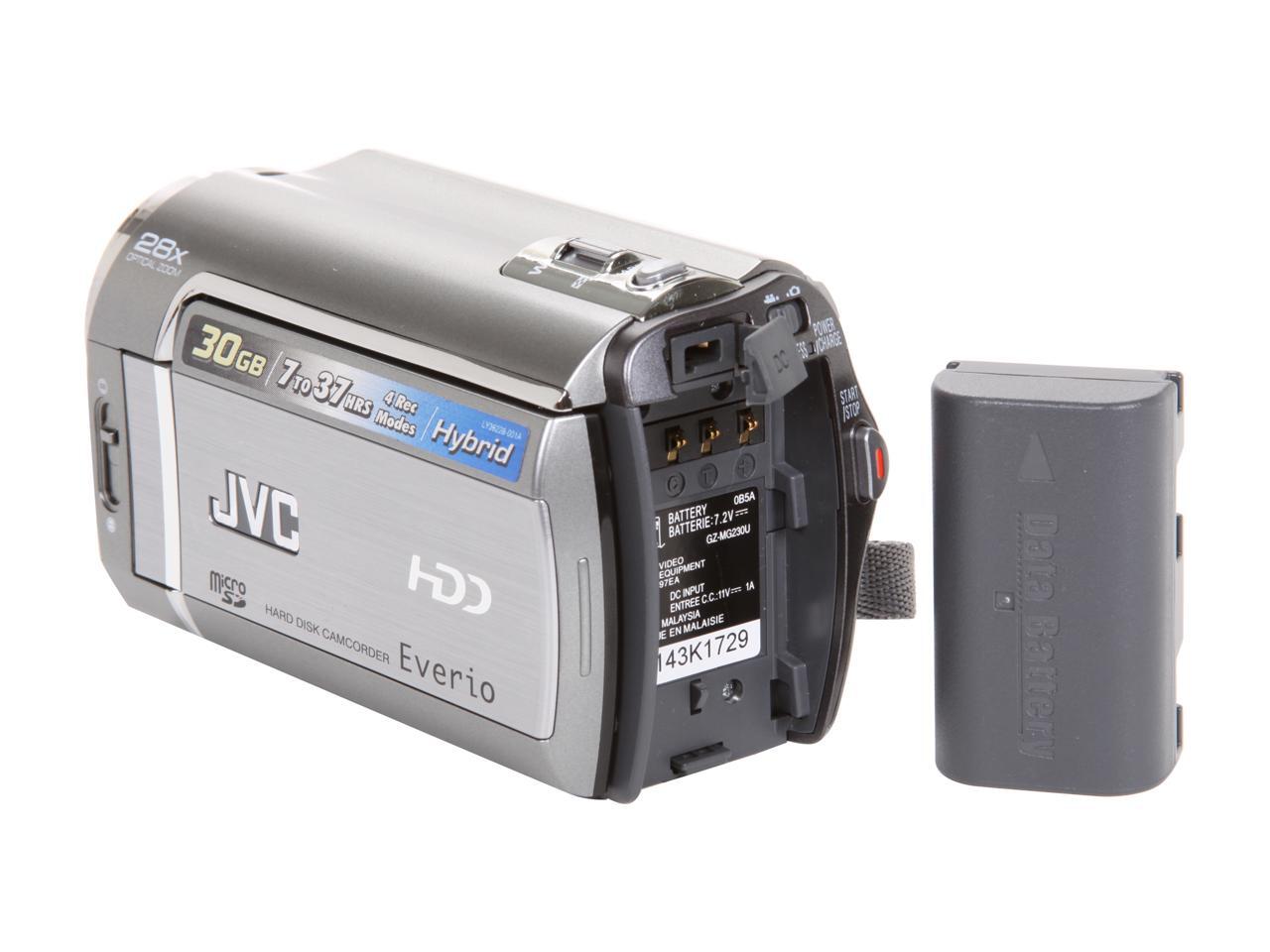 Refurbished JVC Everio GZMG230 Silver 30GB HDD Digital Camcorder
