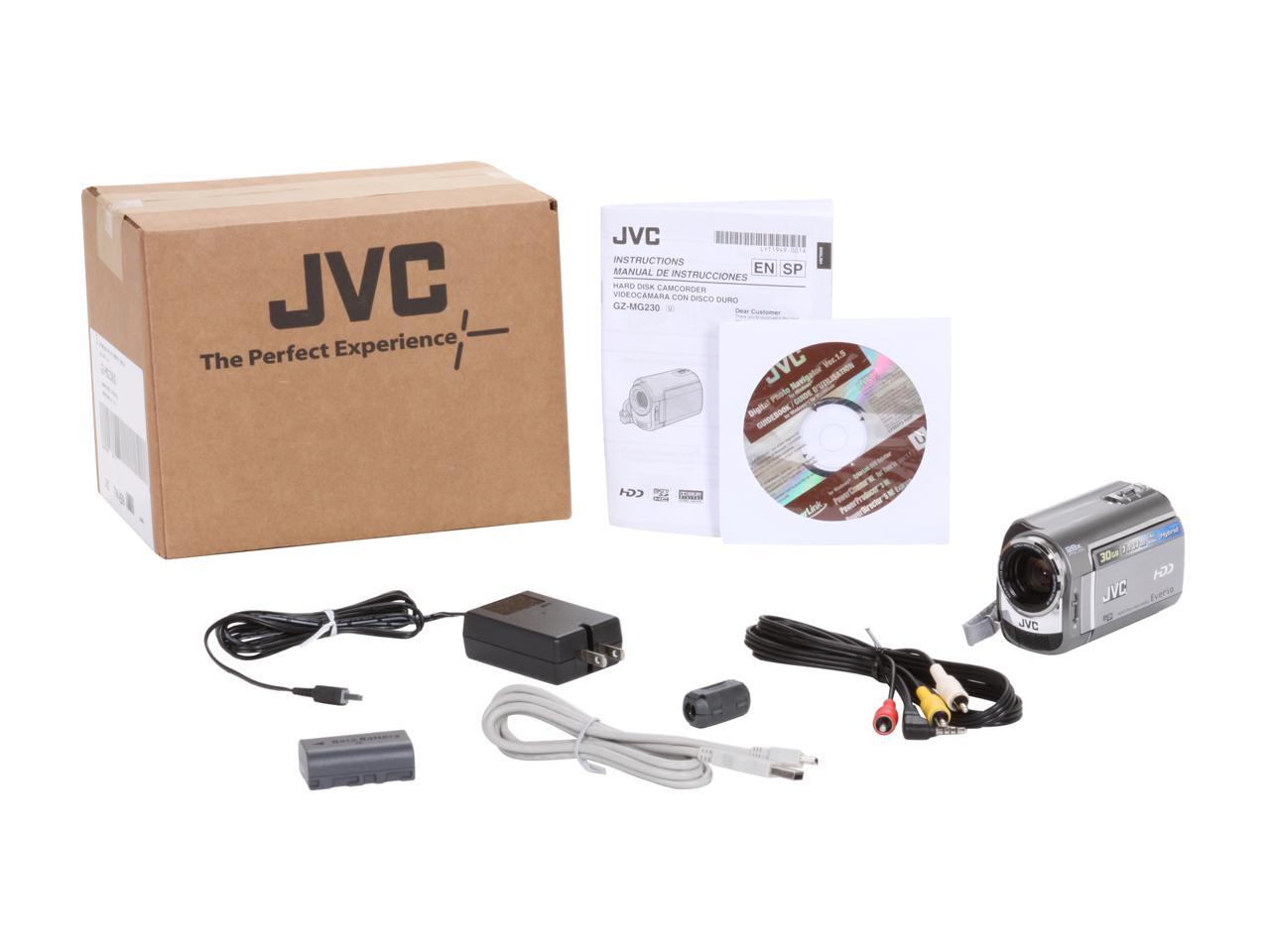 Refurbished JVC Everio GZMG230 Silver 30GB HDD Digital Camcorder