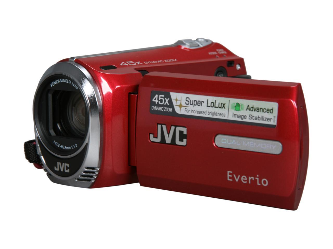 JVC Everio GZMS230 Red 8GB Flash Memory Camera