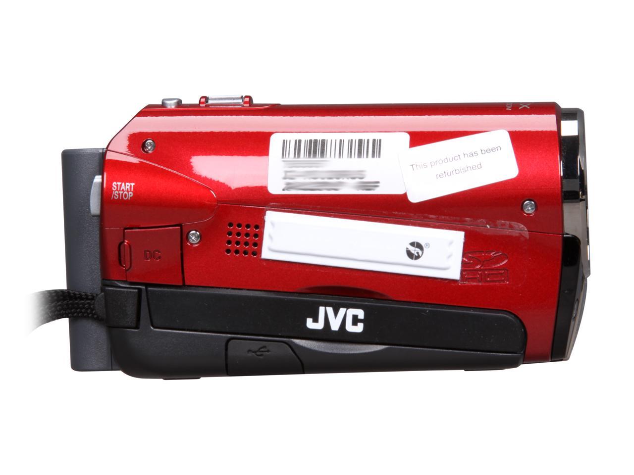 Refurbished JVC Everio GZMS120 Red Flash Memory Camcorder