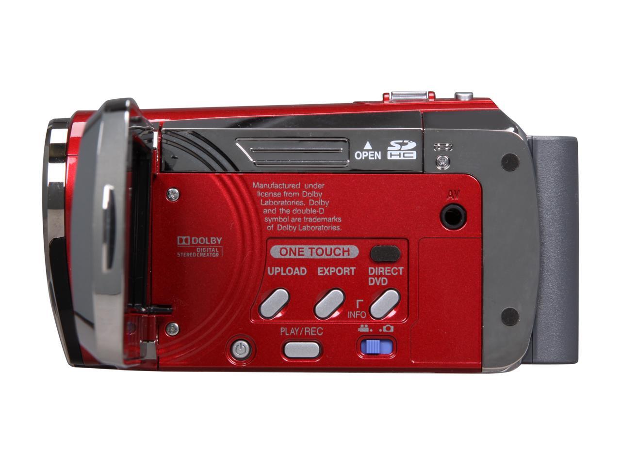 Refurbished JVC Everio GZMS120 Red Flash Memory Camcorder