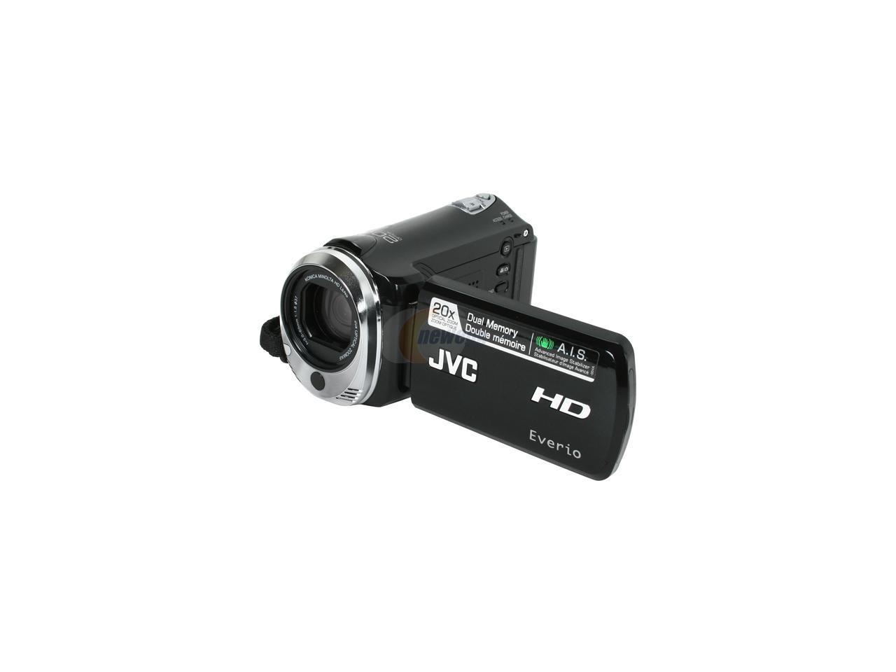 Refurbished Jvc Everio Gz Hm3 Black Full Hd Hdd Flash Memory Camcorder Newegg Com