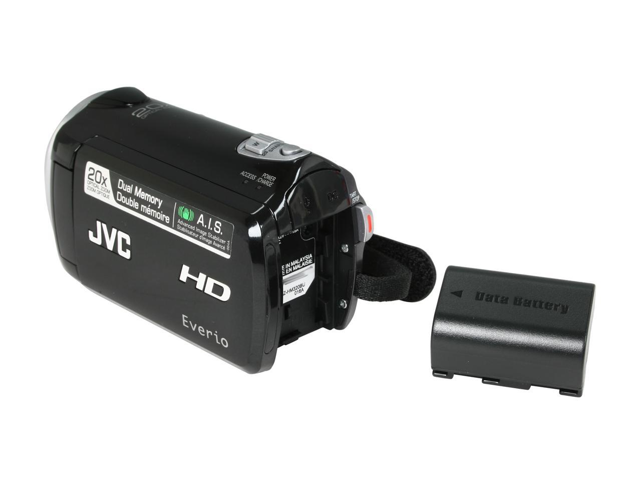 Refurbished Jvc Everio Gz Hm3 Black Full Hd Hdd Flash Memory Camcorder Newegg Com