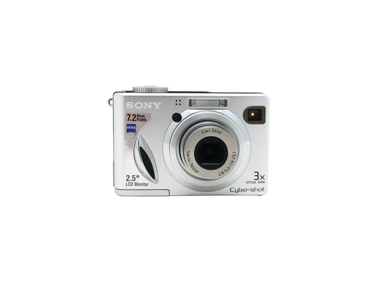 SONY DSCW7 Silver 7.2MP Digital Camera