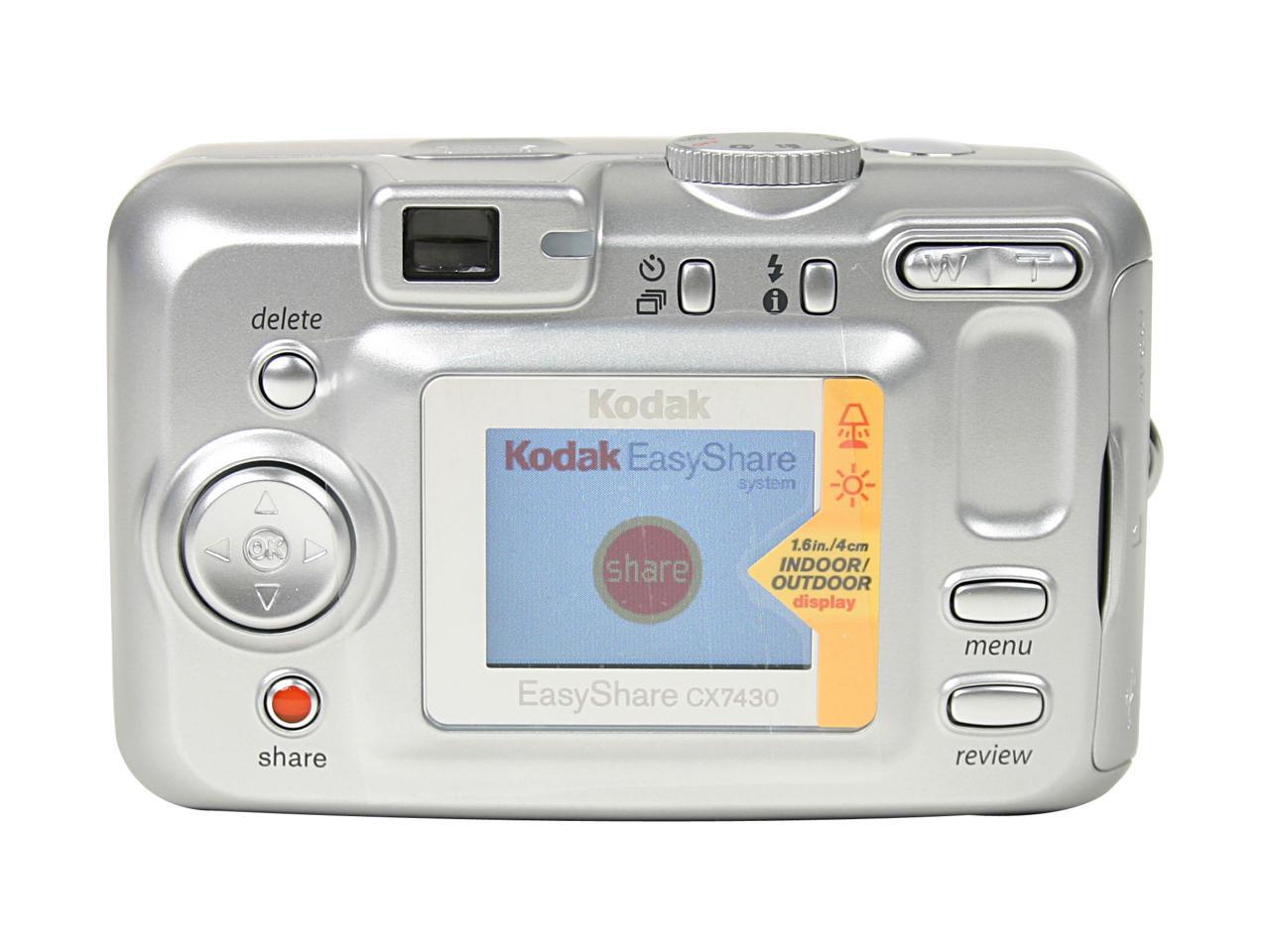 Kodak EASYSHARE CX7430 Silver 4.0MP Digital Camera - Newegg.com