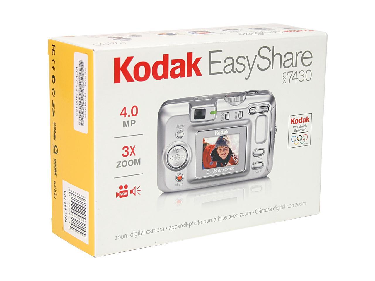 Kodak EASYSHARE CX7430 Silver 4.0MP Digital Camera - Newegg.com