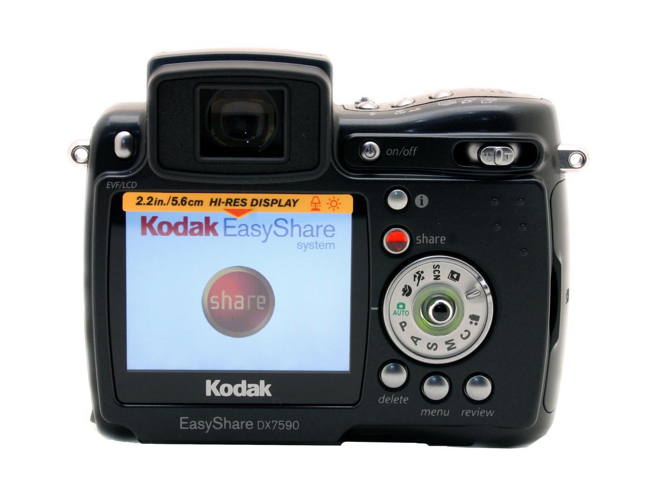 Open Box Kodak EasyShare DX7590 (8742439) Black 5.0MP Digital Camera w