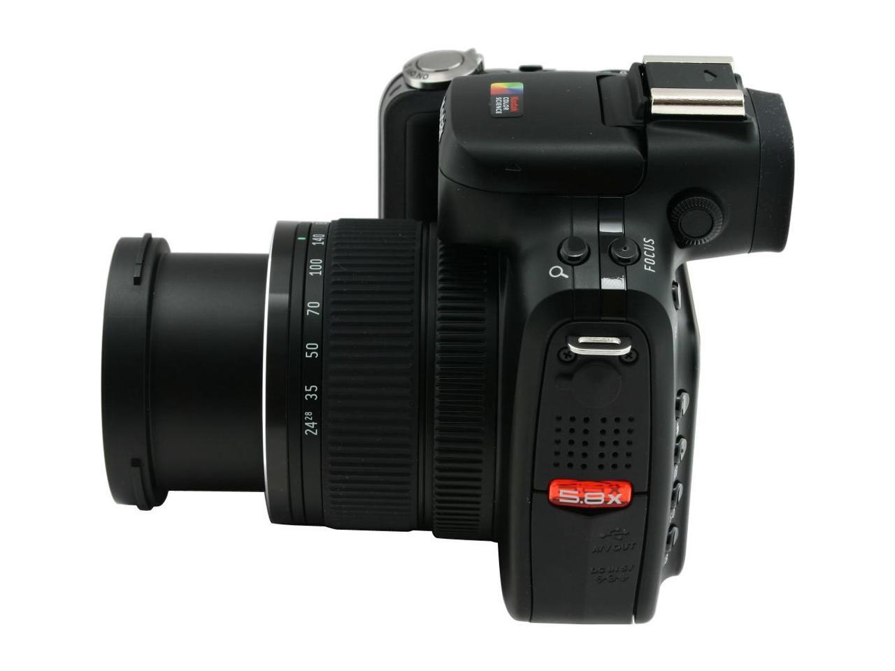 Kodak EASYSHARE P880 Black 8.0MP 24mm Wide Angle Digital Camera