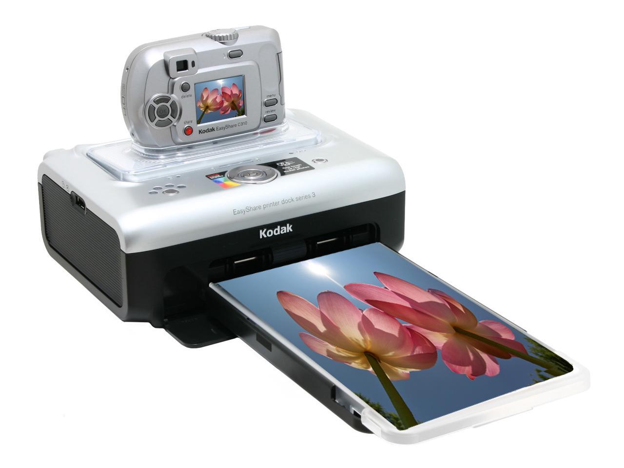 digital camera with printer dock