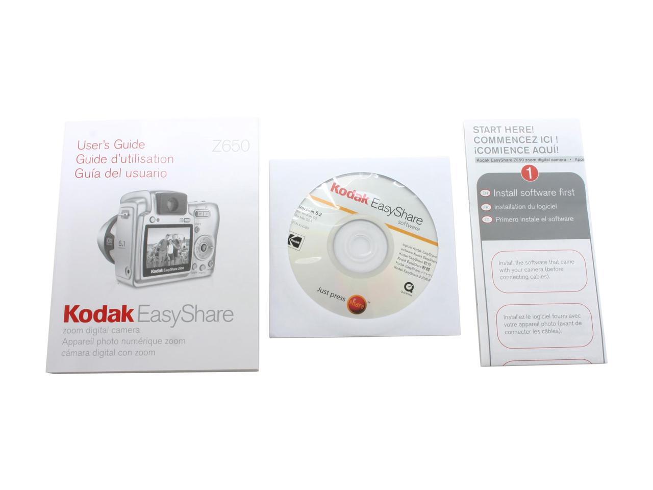Kodak EASYSHARE Z650 Silver 6.1 MP Digital Camera
