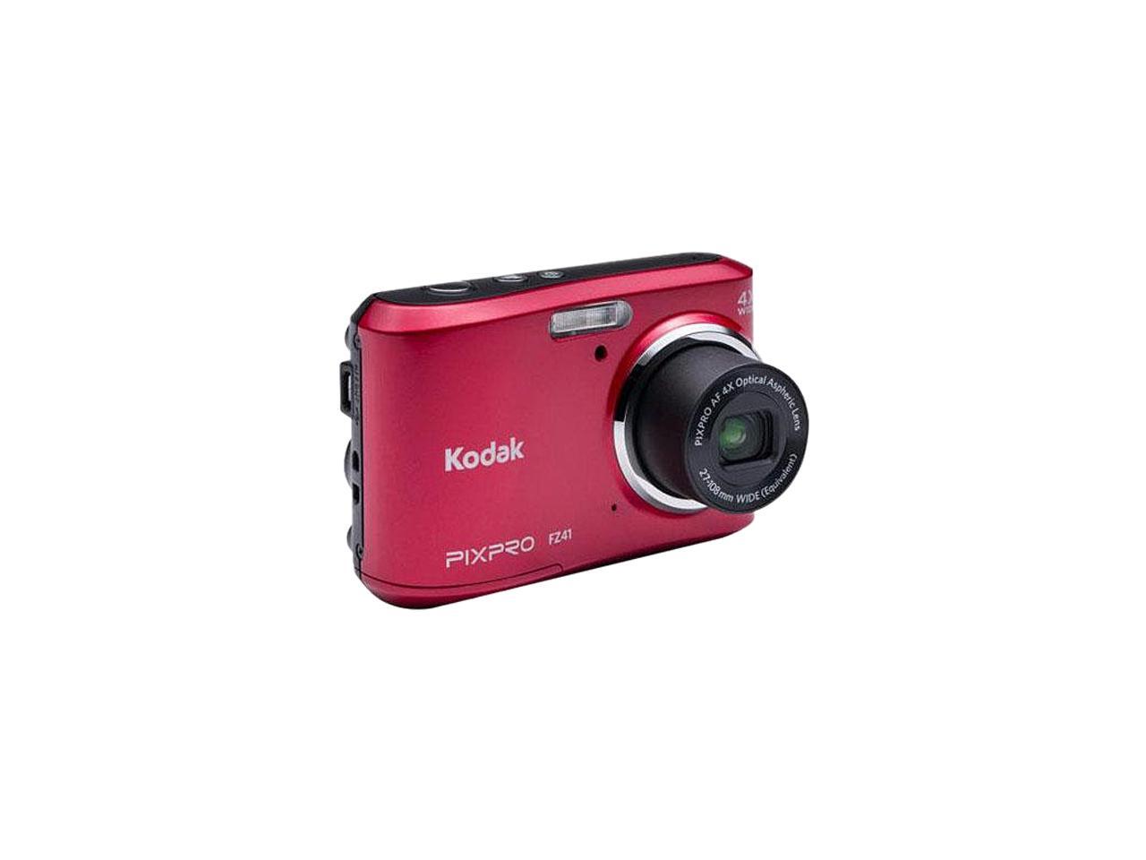 Kodak FZ41 Red 16.15 Megapixels Wide Angle Friendly Zoom Digital Camera