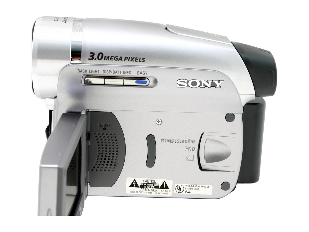 SONY DCRHC96 Black/Silver 2.7" LCD 10X Optical Zoom Digital Camcorder