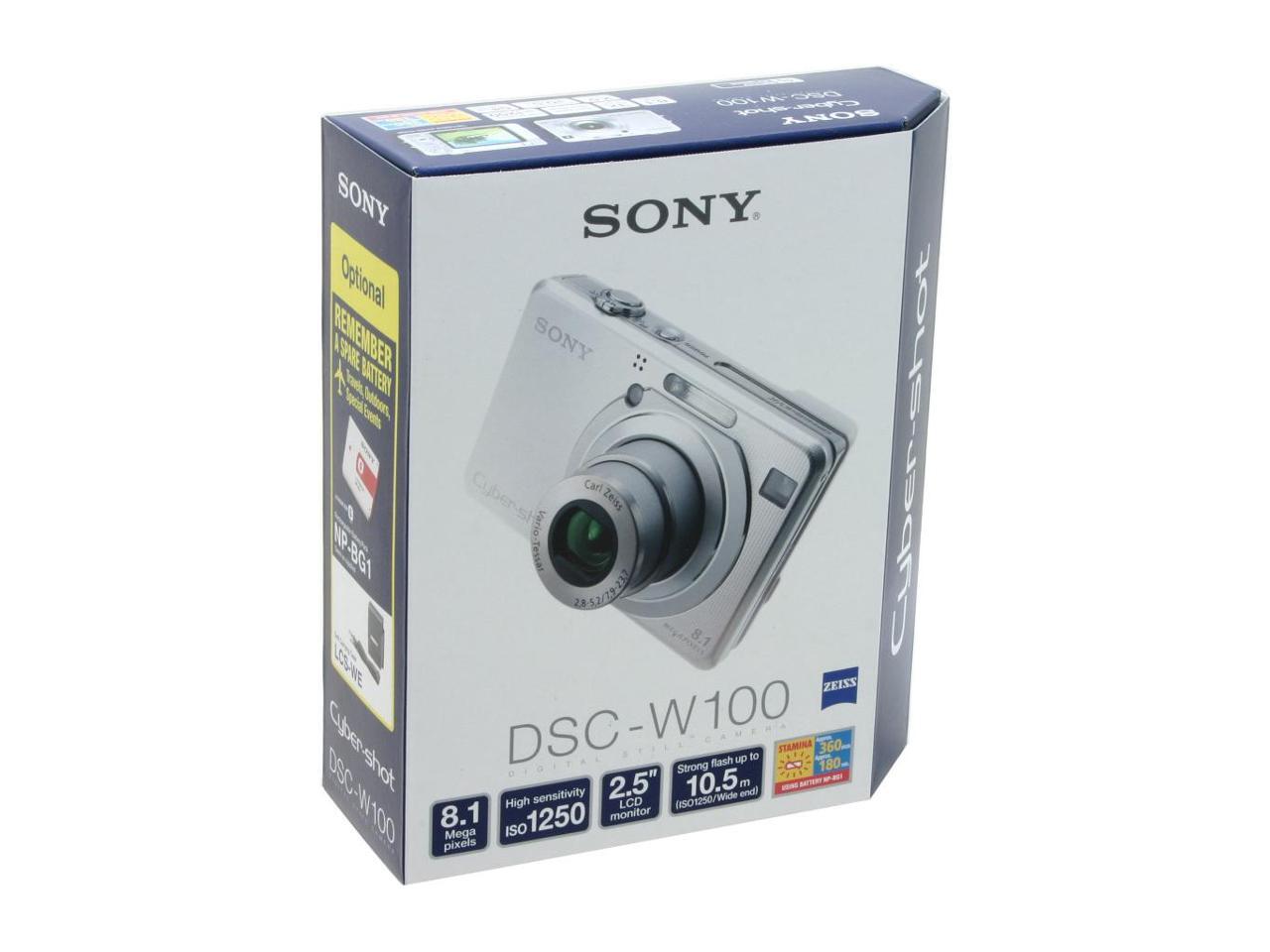 SONY DSCW100 Silver 8.1 MP Digital Camera