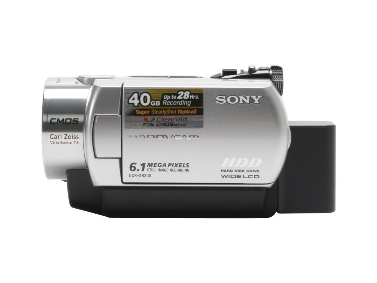 SONY DCR-SR300 Silver 40GB HDD Handycam Camcorder - Newegg.com