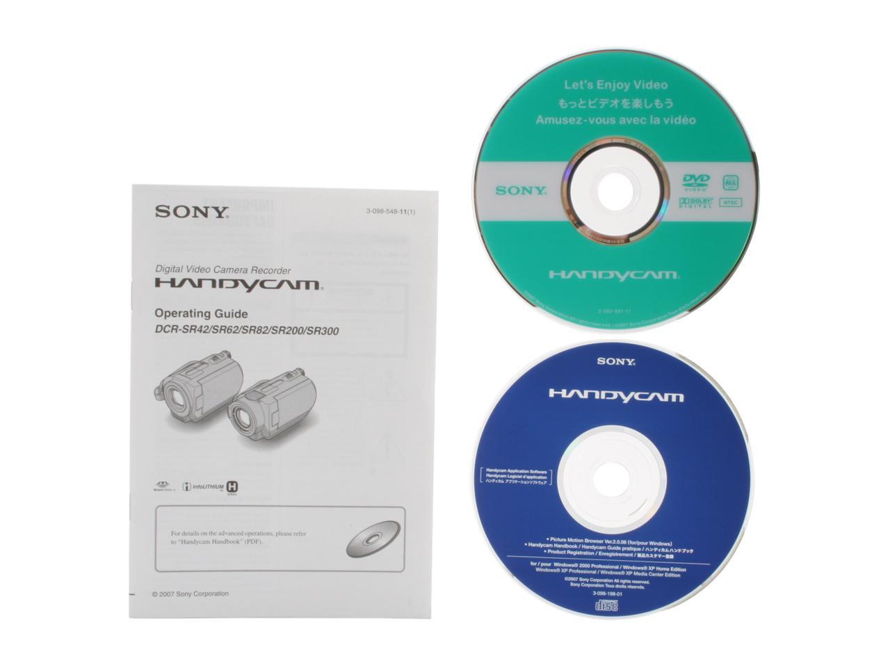 SONY DCR-SR42 HDD/Flash Memory Camcorder - Newegg.com