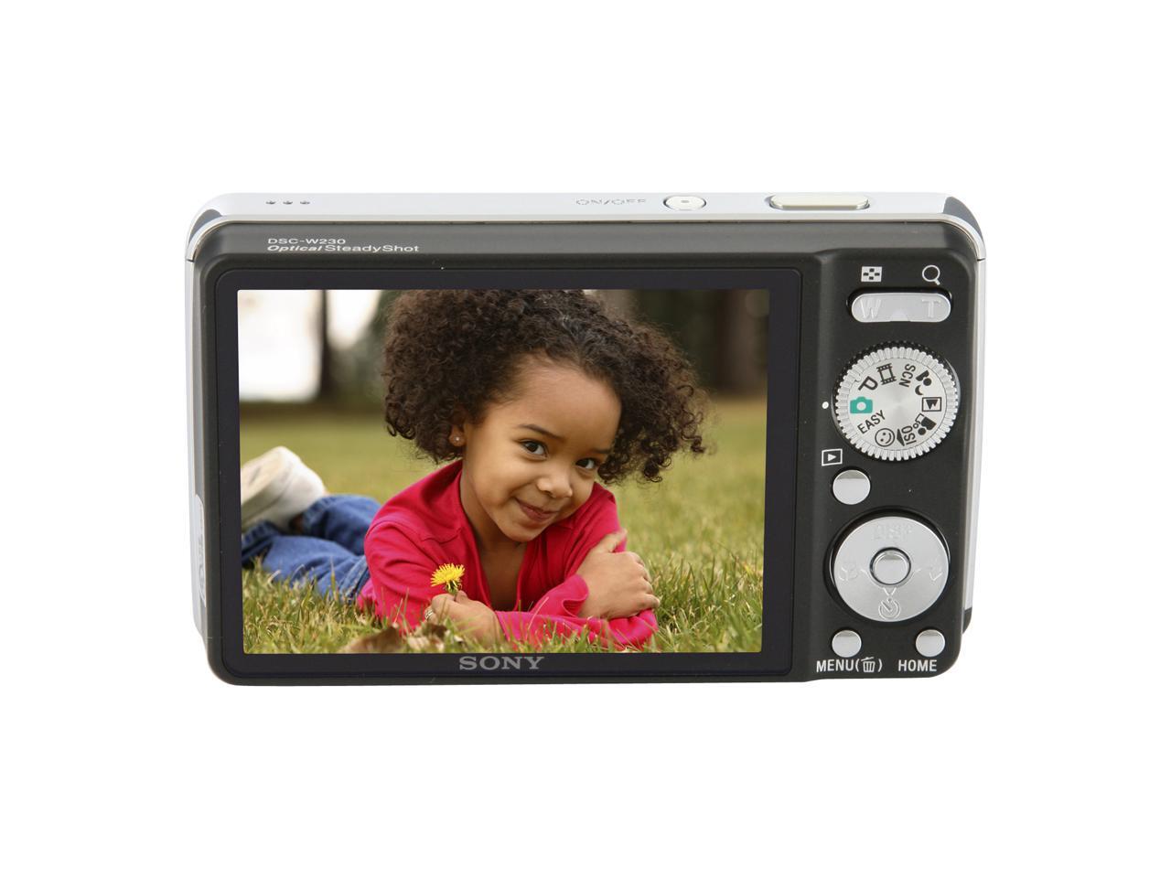 SONY Cybershot DSCW230 Black 12.1 MP Digital Camera