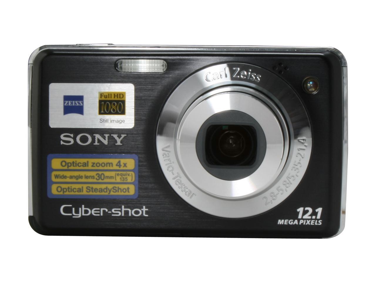 SONY Cyber-shot DSC-W220 Black 12.1 MP Digital Camera - Newegg.com