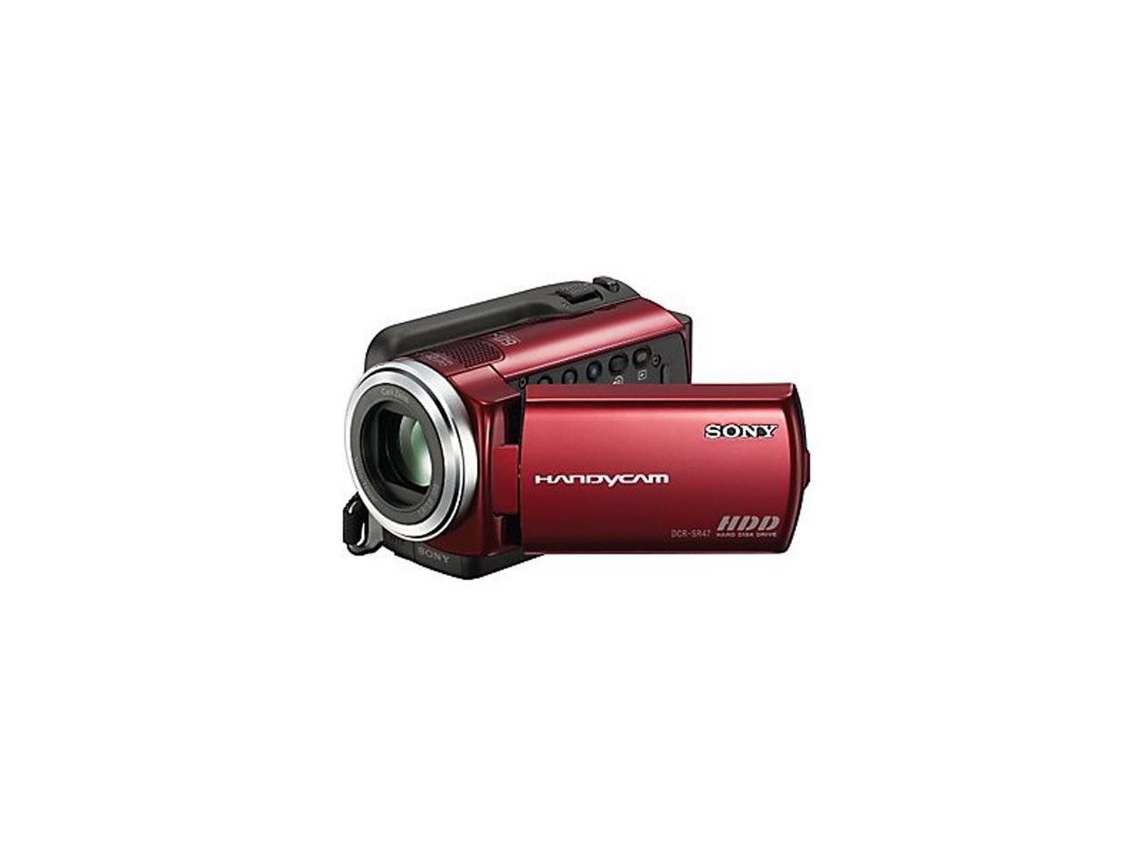 SONY DCRSR47 Red 60GB HDD Handycam Camcorder