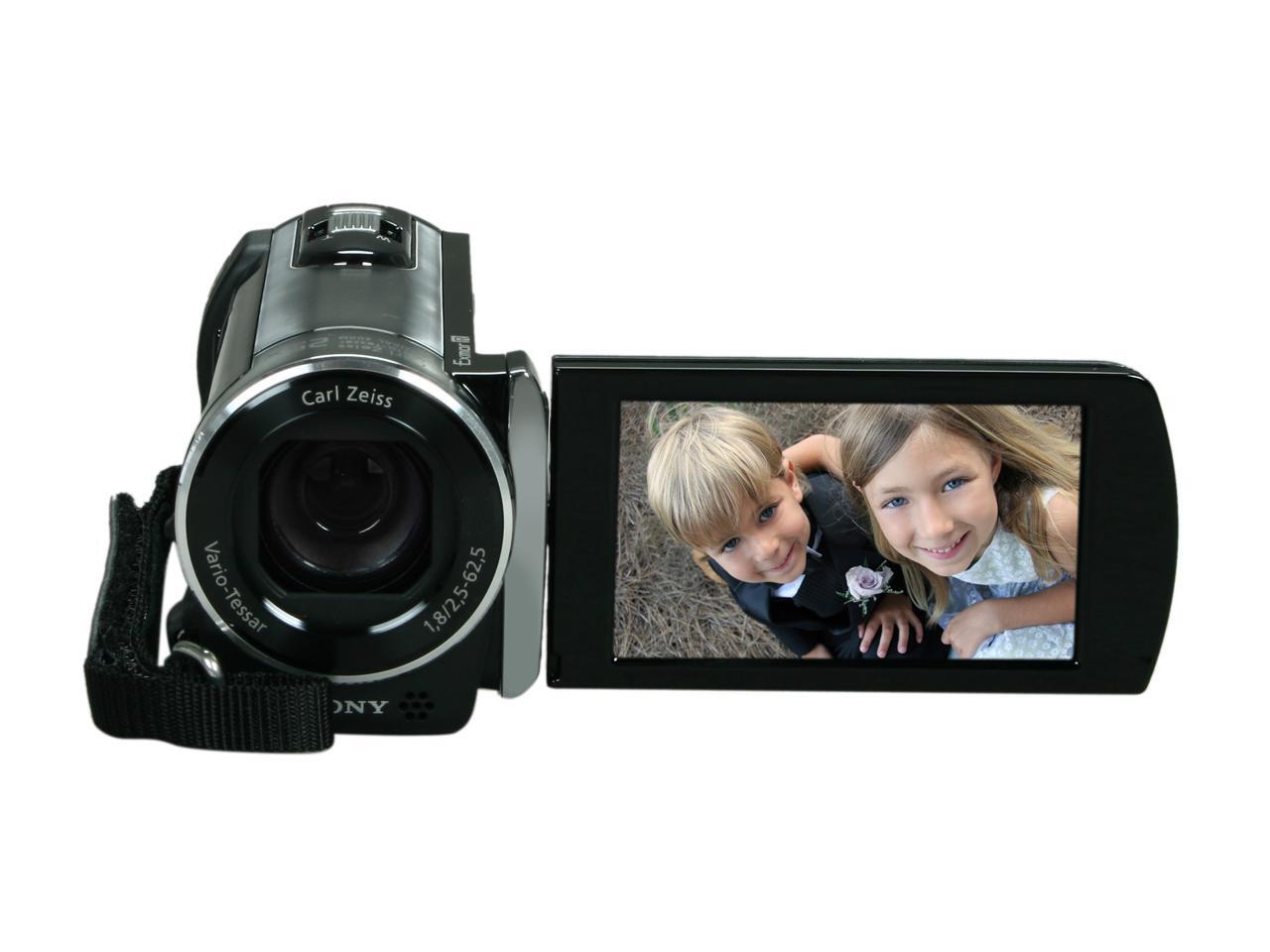 SONY HDRCX150 Black 1/4" "Exmor R" CMOS 2.7" 230K LCD 25X Optical Zoom
