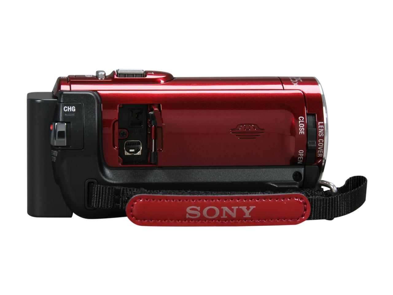 SONY HDRCX150 Red 1/4" "Exmor R" CMOS 2.7" 230K LCD 25X Optical Zoom