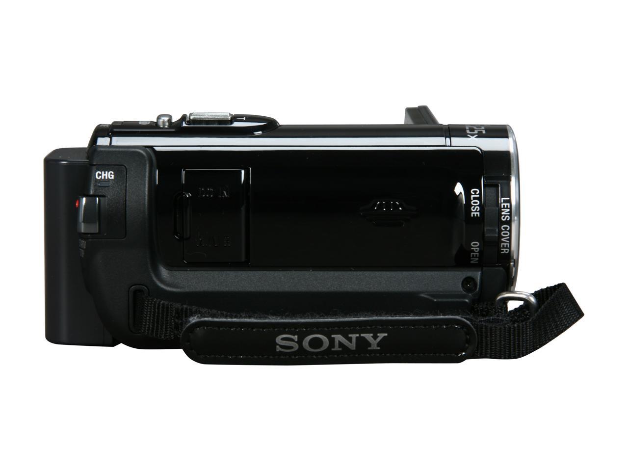 SONY HDR-CX110 Black 1/4" "Exmor R" CMOS 2.7" 230K LCD 25X Optical Zoom