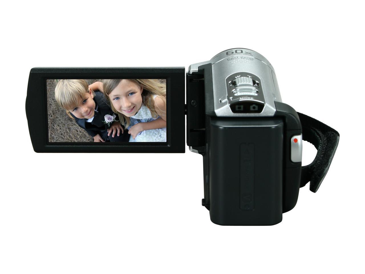 SONY DCR-SX44 Silver 1/8" Advanced HAD CCD 2.7" 230K LCD 60X Optical ...