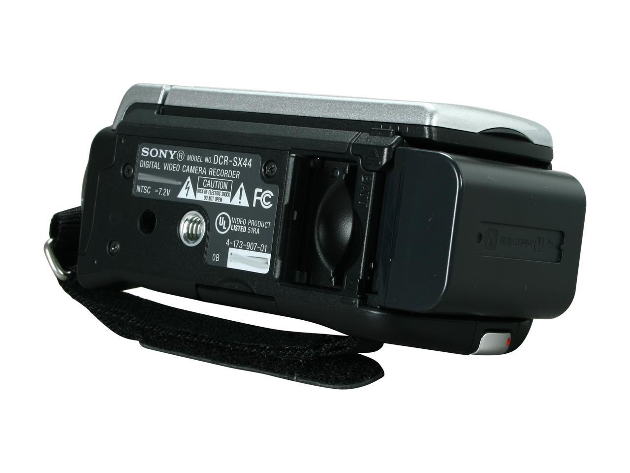 SONY DCR-SX44 Silver 1/8" Advanced HAD CCD 2.7" 230K LCD 60X Optical ...