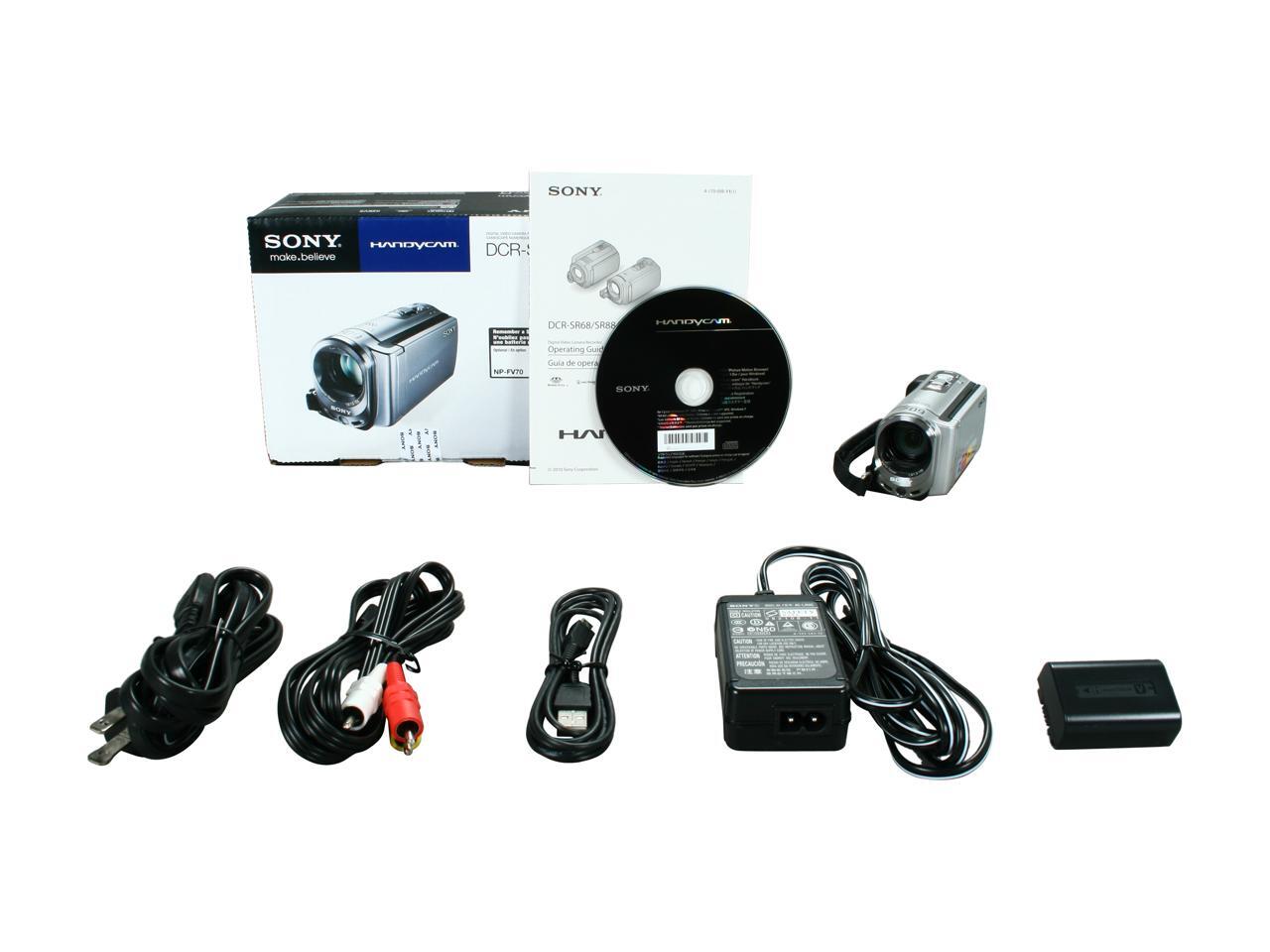 SONY DCR-SX44 Silver 1/8" Advanced HAD CCD 2.7" 230K LCD 60X Optical ...