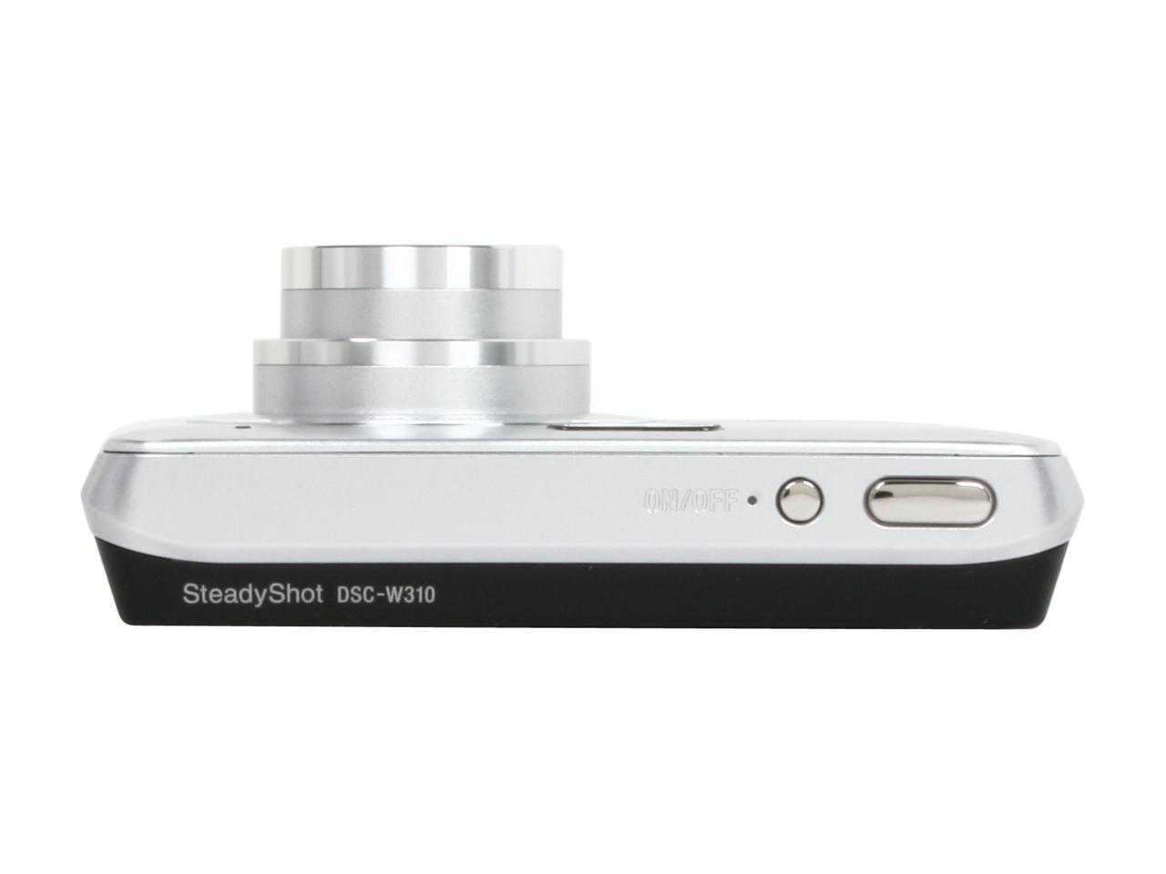 SONY Cyber-shot DSC-W310 Silver 12.1 MP 28mm Wide Angle Digital Camera ...