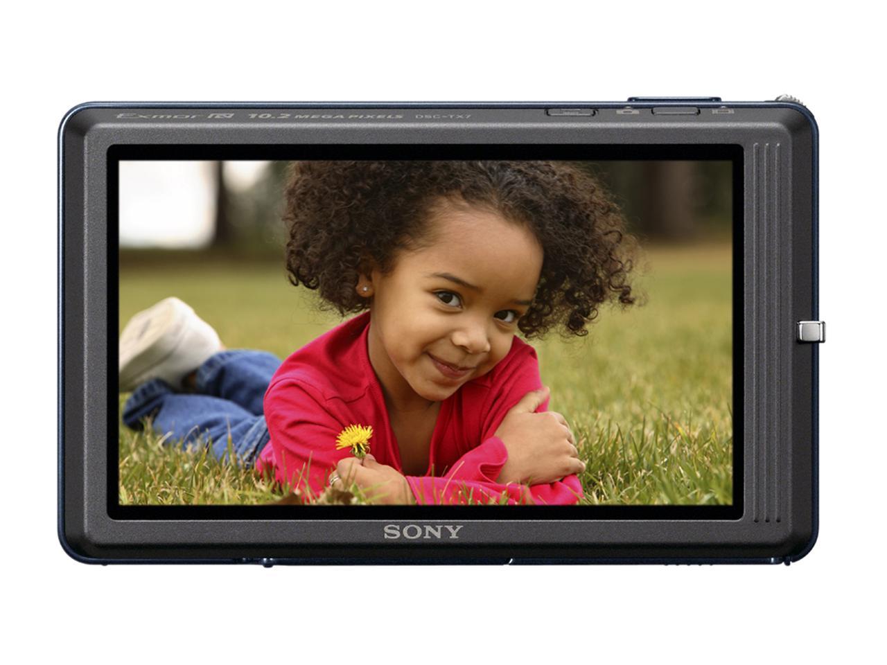 SONY Cybershot DSCTX7 Blue 10.2 MP 25mm Wide Angle Digital Camera