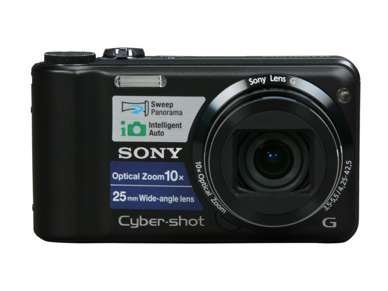 SONY Cybershot DSCH55 Black 14.1 MP 3" LCD(230K) 10X Optical Zoom 25