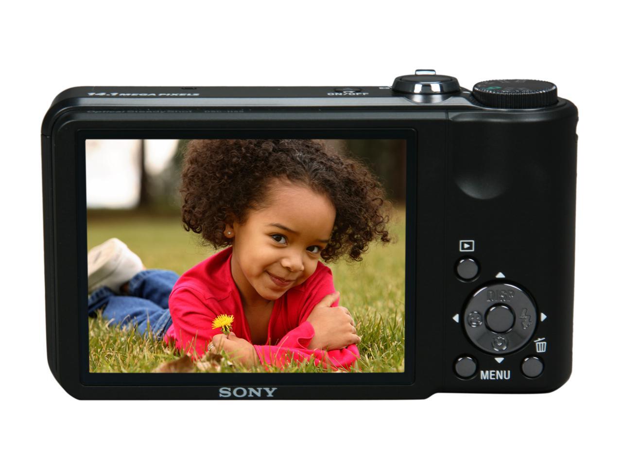 SONY Cybershot DSCH55 Black 14.1 MP 3