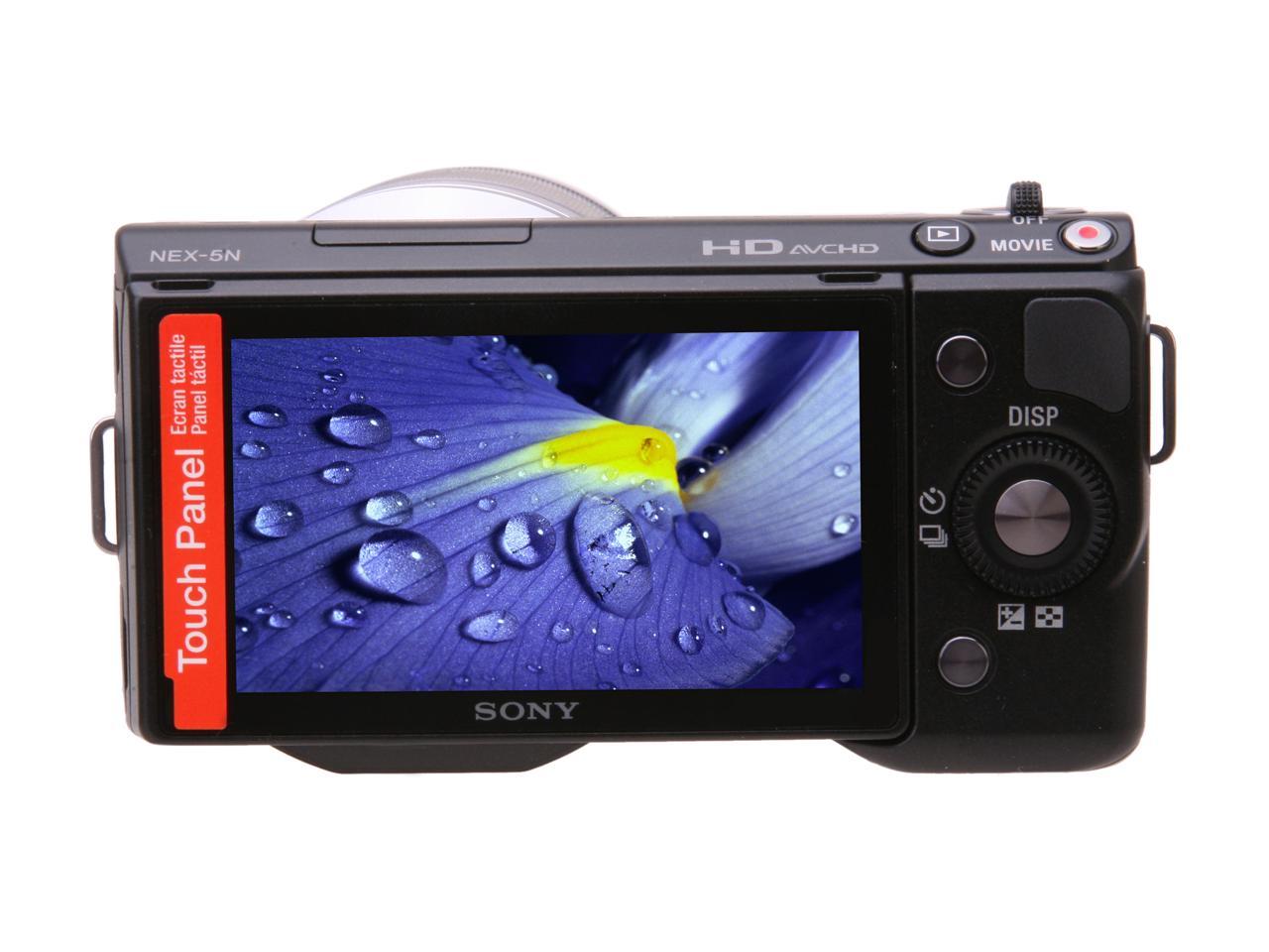 Sony Alpha NEX-5NK/B Black 16.1MP Compact Interchangeable Touchscreen ...