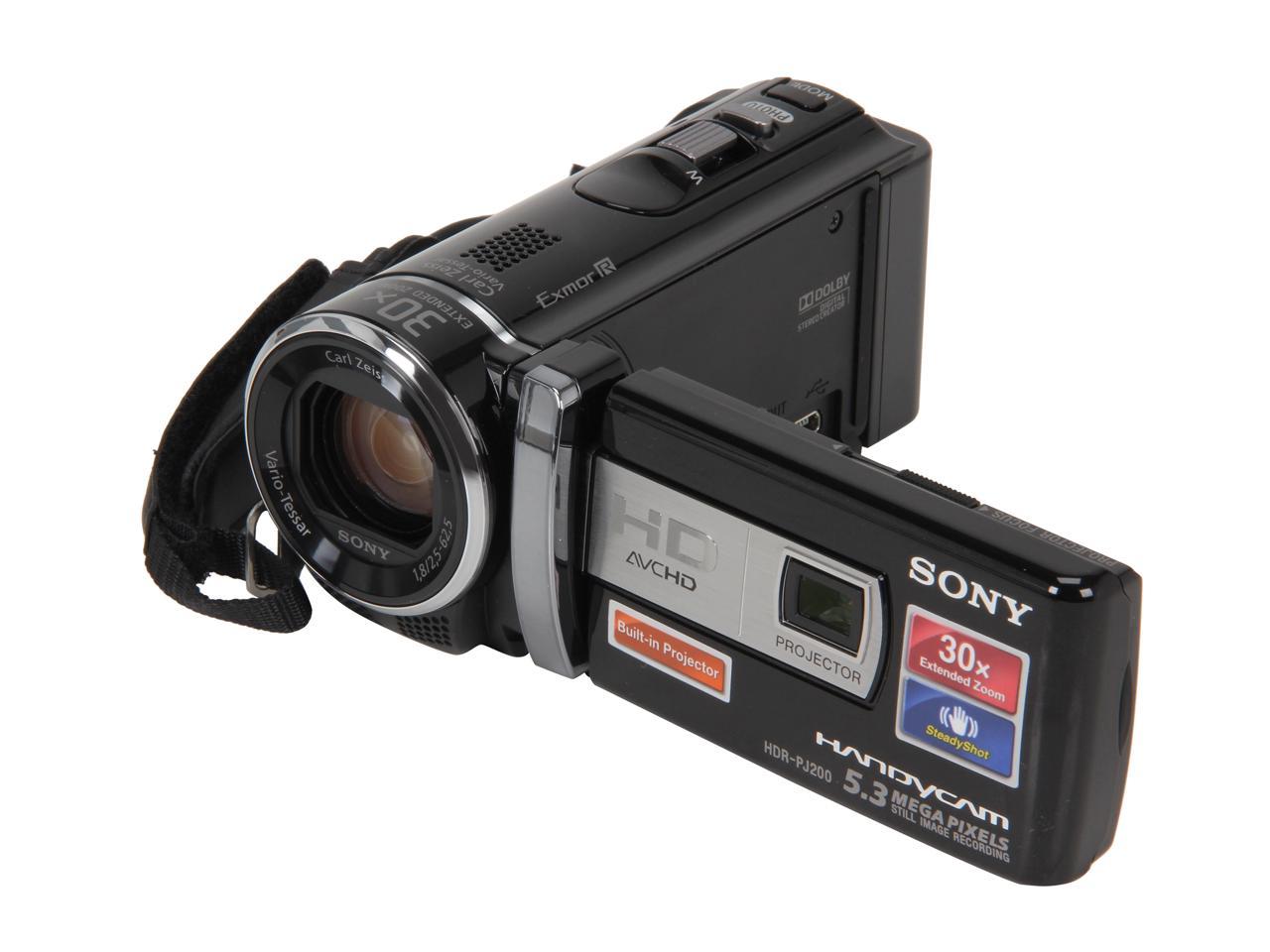 SONY HDR-PJ200/B Black Full HD Camcorder - Newegg.com