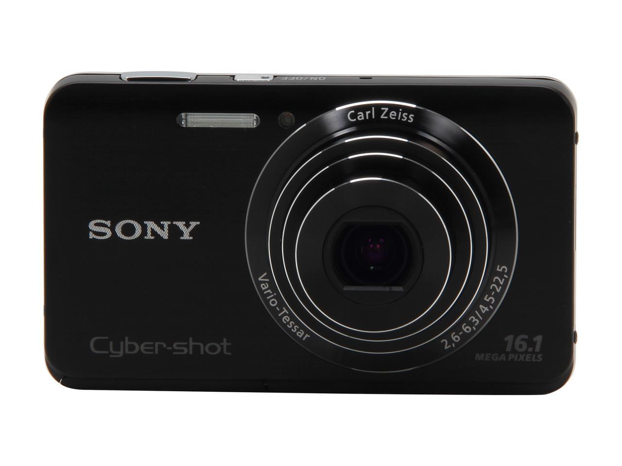 Sony DSCW650/BFD Black Digital Camera with 8 GB SD and Case