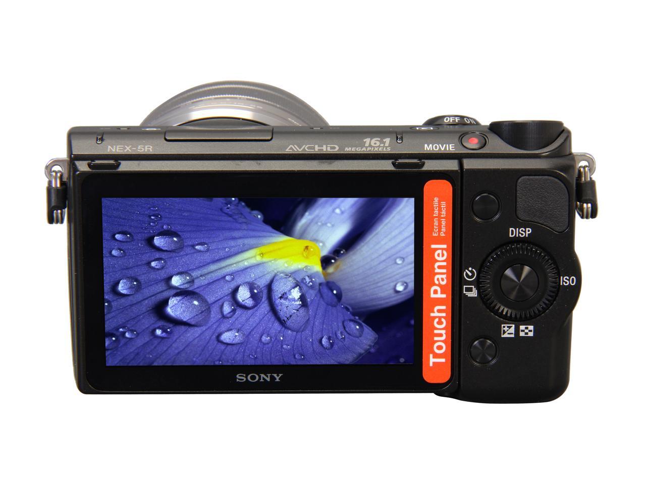 Sony alpha NEX5R 16.1 Megapixel Mirrorless Camera (Body with Lens Kit