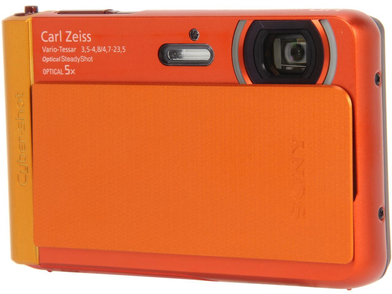 SONY Cybershot DSCTX30/D Orange 18.2MP Waterproof Shockproof 26mm