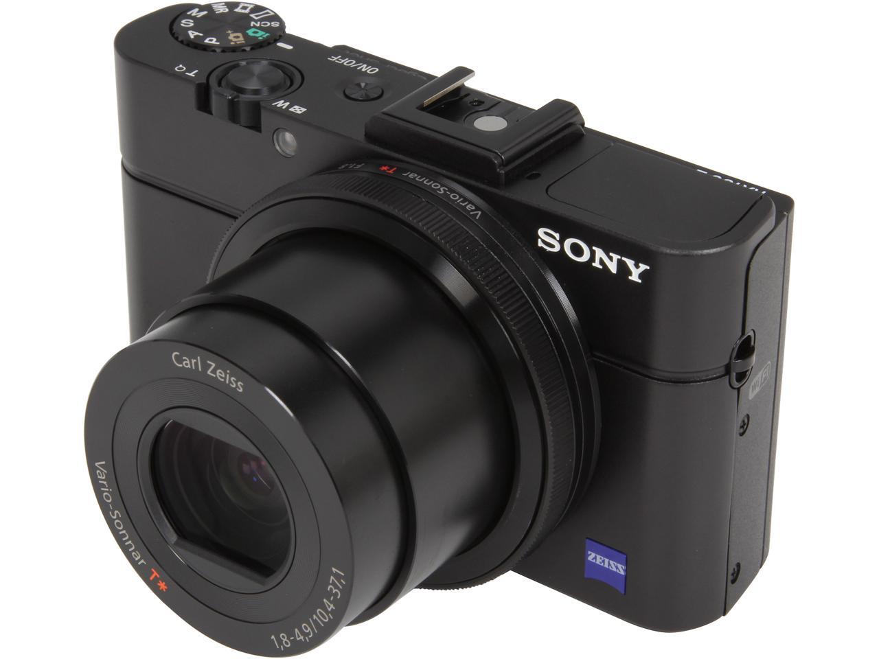 SONY Cyber-shot RX100 II Black 20.2MP 28mm Wide Angle Digital Camera ...