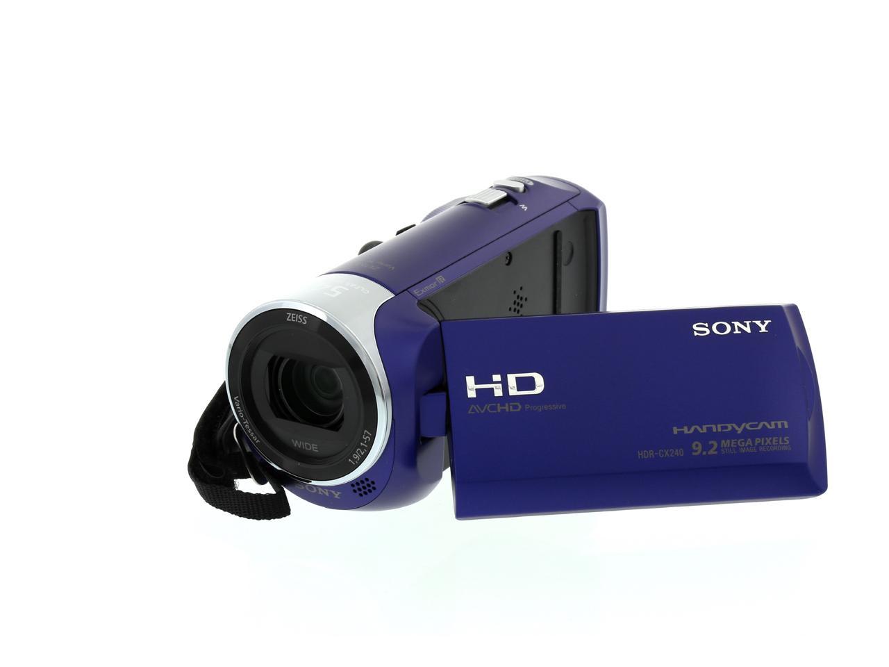 Renewed Blue Sony HDRCX240/L Video Camera with 2.7-Inch LCD 