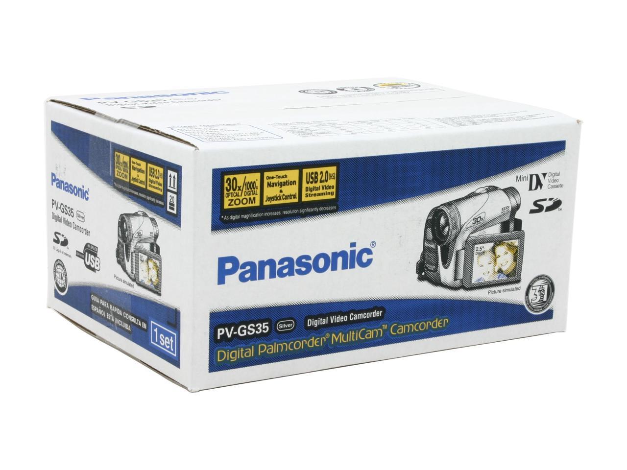 Open Box: Panasonic PV-GS35 MiniDV Camcorder - Newegg.com
