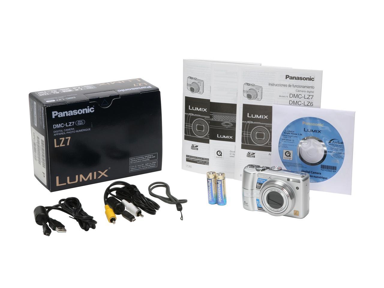 Panasonic DMC-LZ7S Silver 7.2 MP Digital Camera - Newegg.com