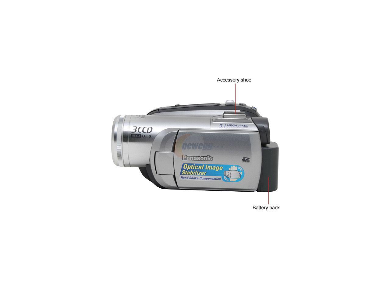 Panasonic PV-GS320 3CCD Silver 10X Variable Speed Digital Optical Zoom