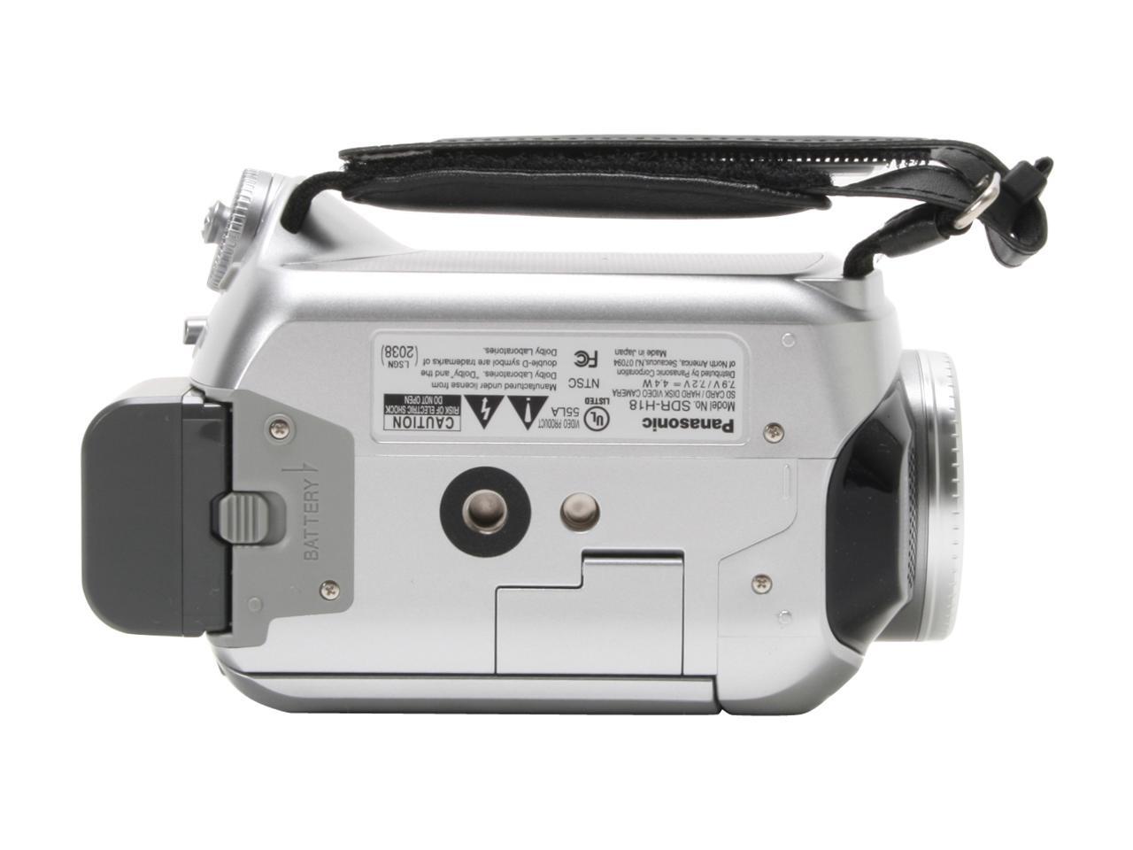 Panasonic SDRH18 1/6" CCD 2.7" 123K 32X Variable Speed Optical Zoom